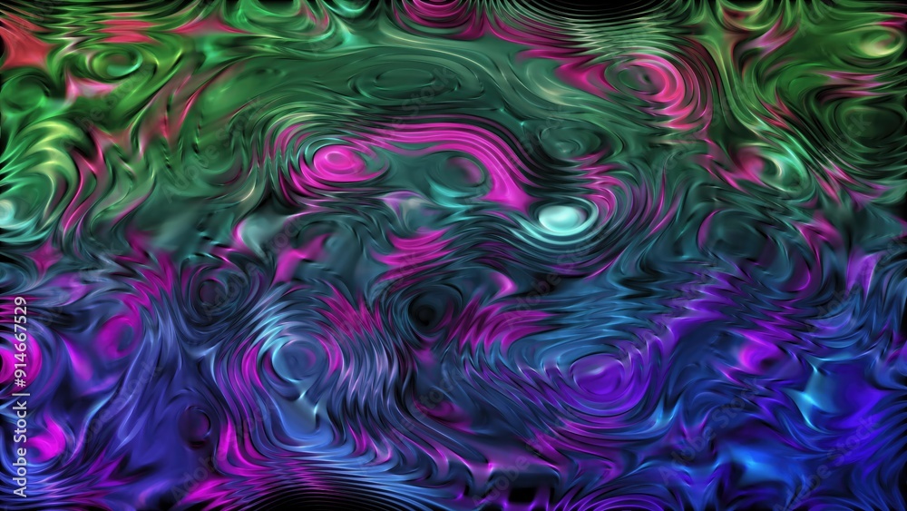 Obraz premium Gradient texture and moving multicolor liquid