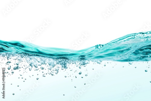 Light blue water with a white background and a gradient light green color, clean and pure nature concept, fresh background