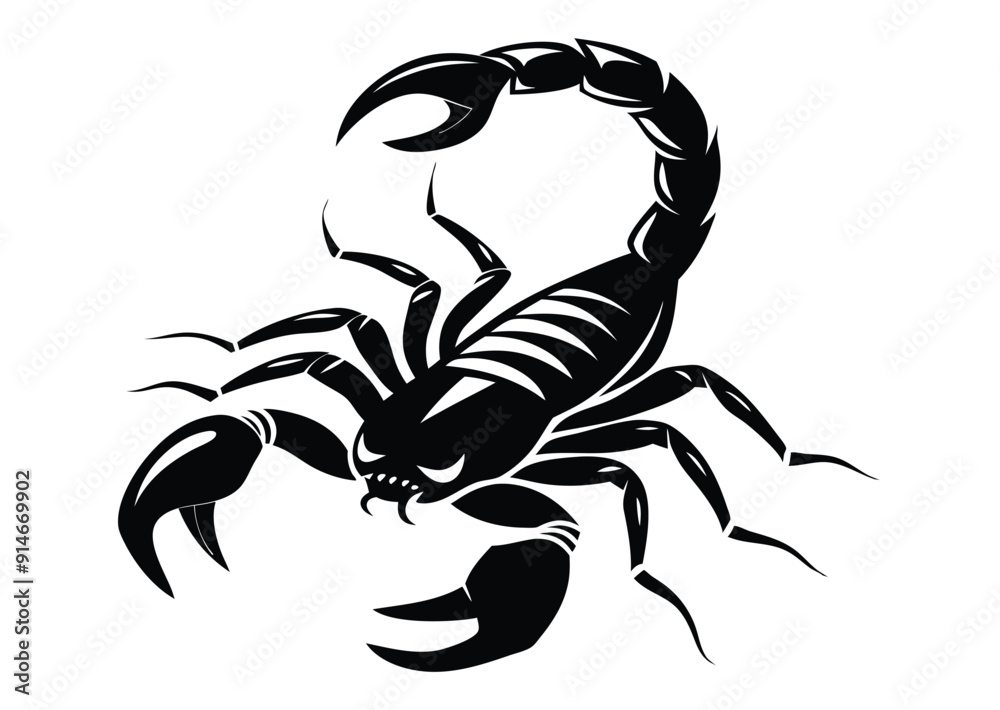 scorpion silhouette vector illustration white background scorpion silhouette vector illustration white background