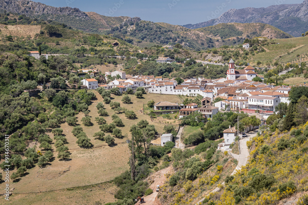 Fototapeta premium A mountain village in Andalusia.