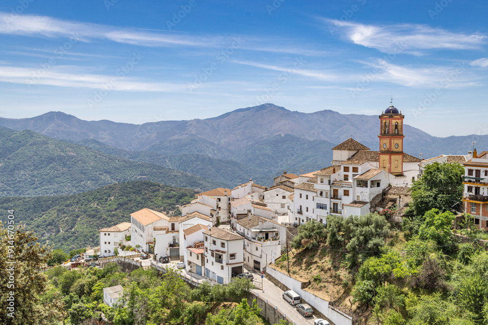 Naklejka premium A mountain village in Andalusia.