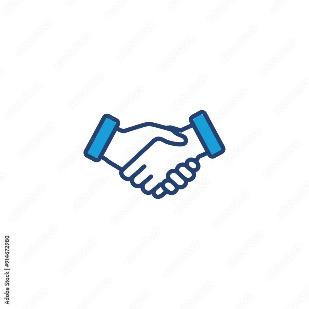 Handshake icon vector. business handshake. contact agreement Handshake icon vector. business handshake. contact agreement