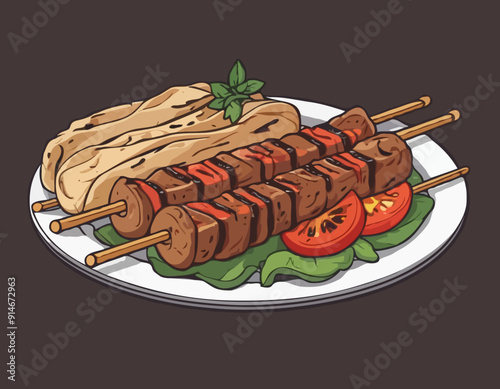 Grilled kebab