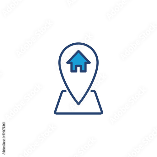 address icon vector. home location icon vector