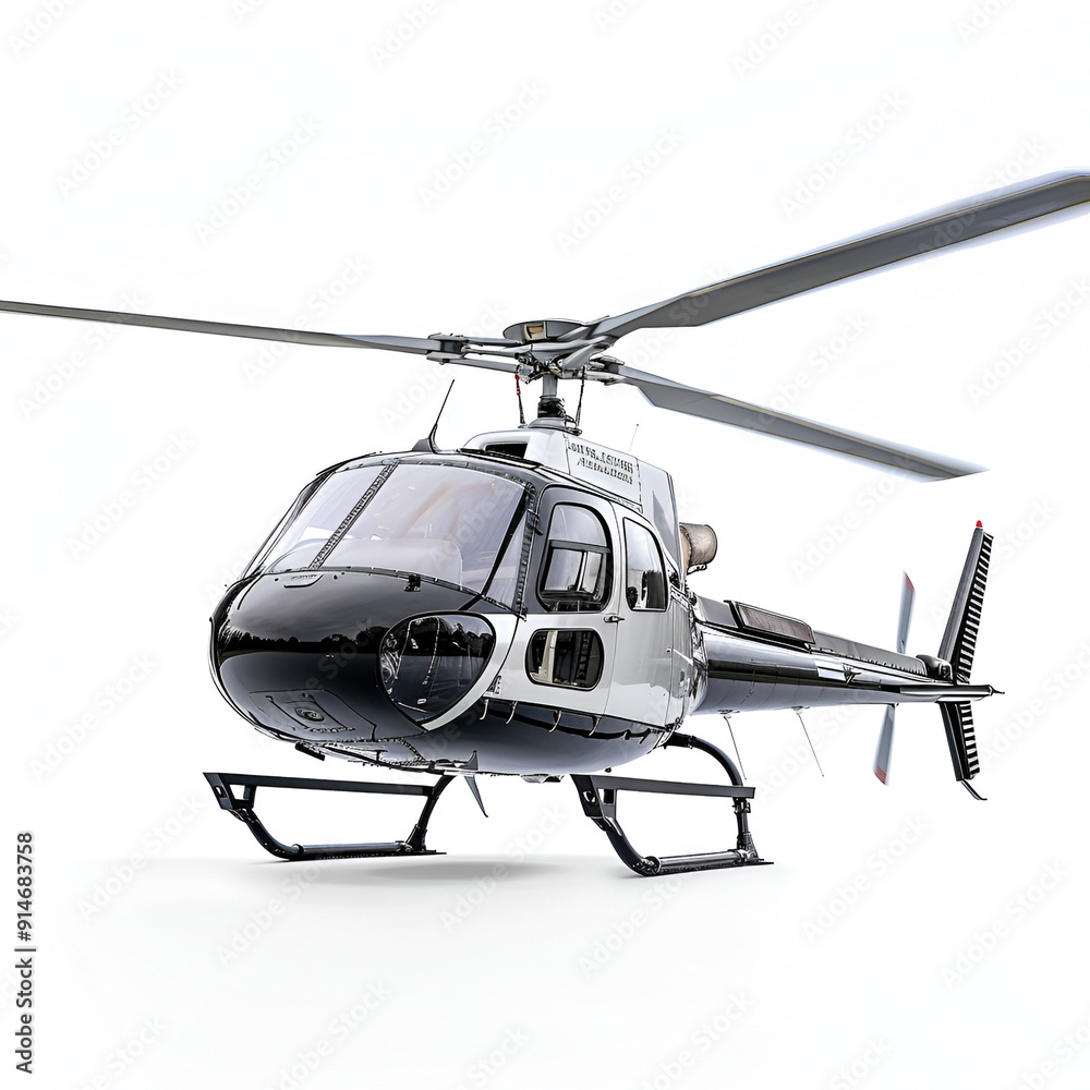 Helicopter on White Background Helicopter on White Background