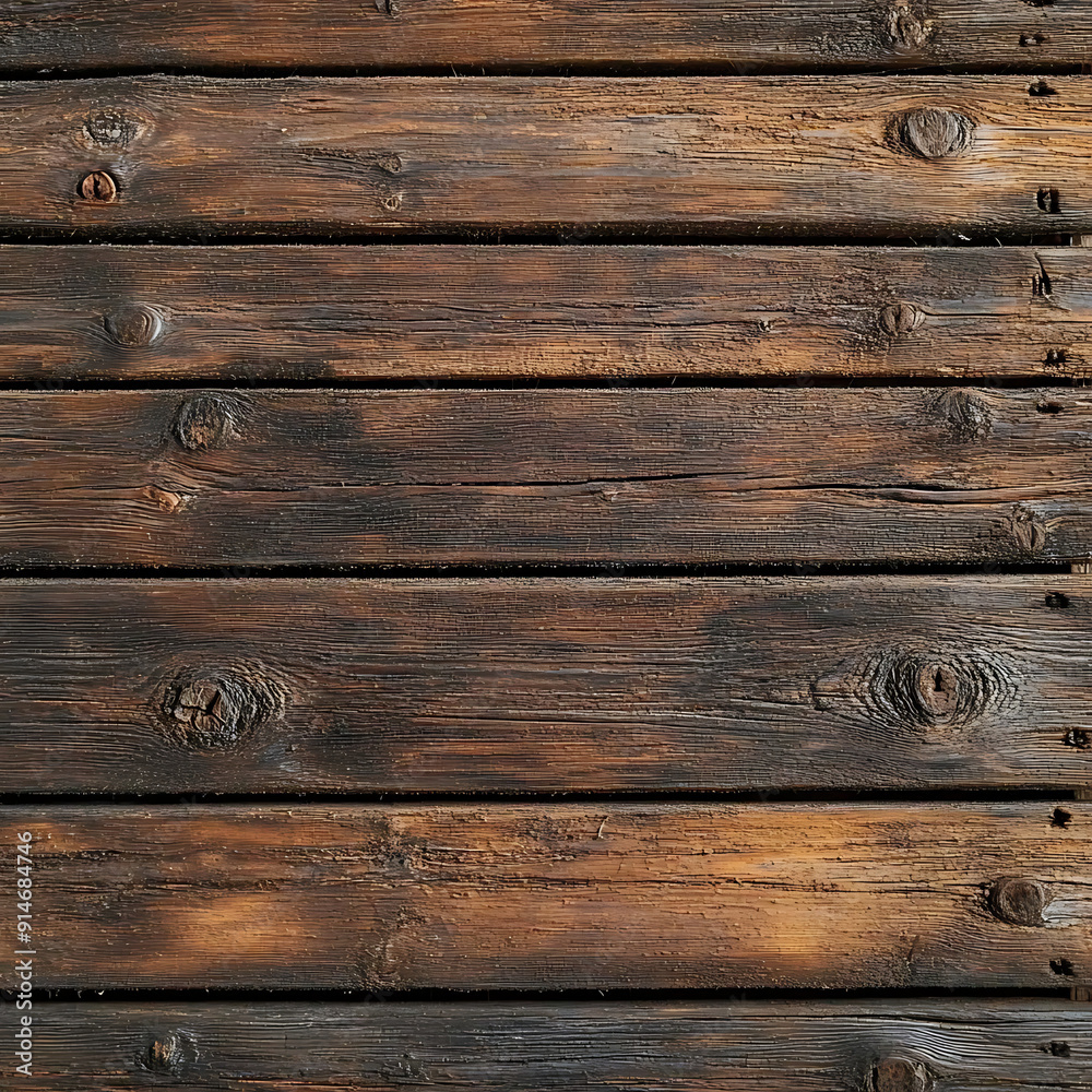 Fototapeta premium Surface of Old Brown Wood Texture