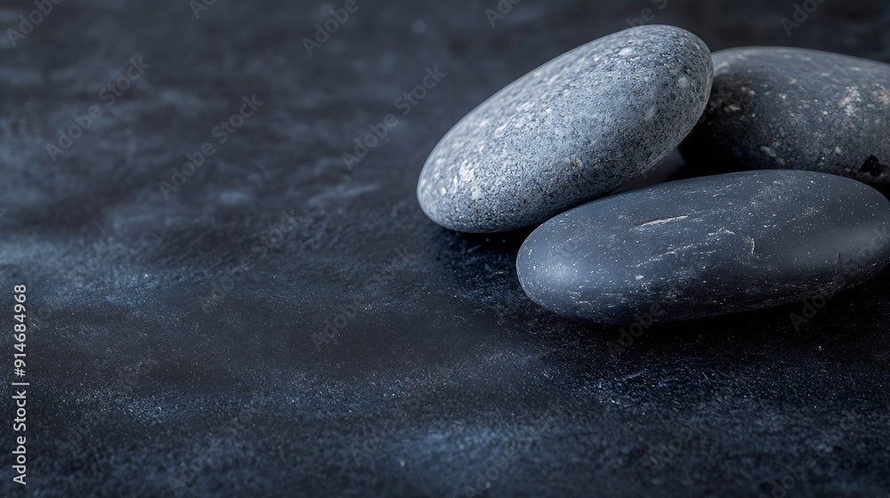 stones on a dark background for the podium natural stones with texture for the presentation of medicine products cosmetics perfumes jewelry : Generative AI stones on a dark background for the podium natural stones with texture for the presentation of medicine products cosmetics perfumes jewelry : Generative AI