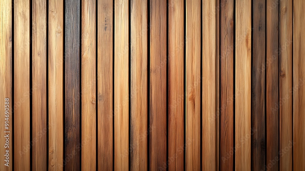 Vertical slats on wooden wall natural wood paneling texture for interior design Vertical slats on wooden wall natural wood paneling texture for interior design