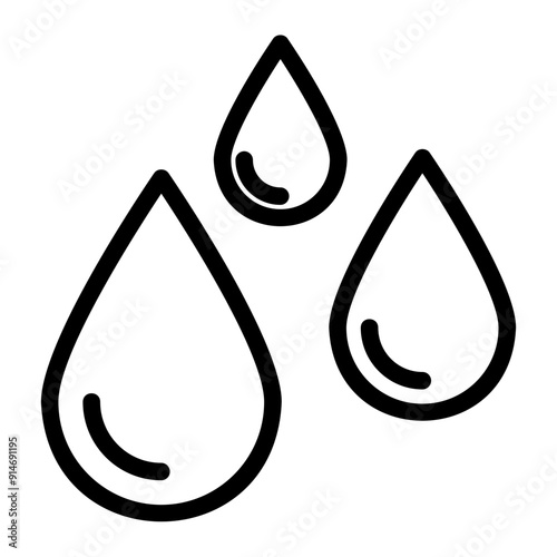 waterdrop Line Icon