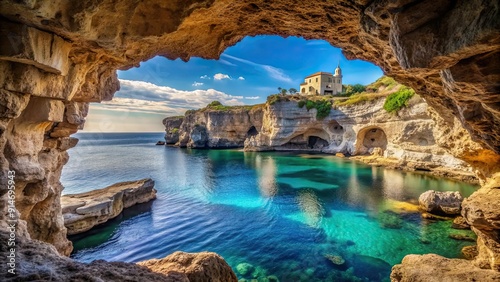 A stunning cave with intricate rock formations in Apulia, Italy , Castellana Grotte, cave, Apulia photo