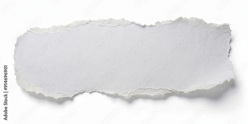 Obraz premium Torn white paper on white background, abstract texture design, paper, torn, white, background, texture, ripped, abstract