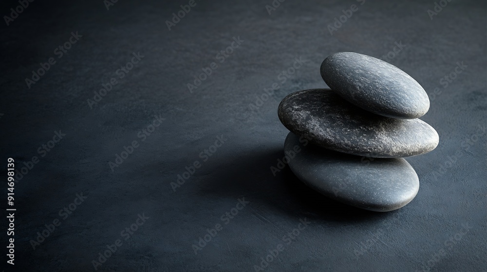 stones on a dark background for the podium natural stones with texture for the presentation of medicine products cosmetics perfumes jewelry : Generative AI stones on a dark background for the podium natural stones with texture for the presentation of medicine products cosmetics perfumes jewelry : Generative AI