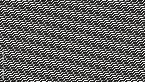 Black and white wavy seamless pattern vector image for backdrop or presentation