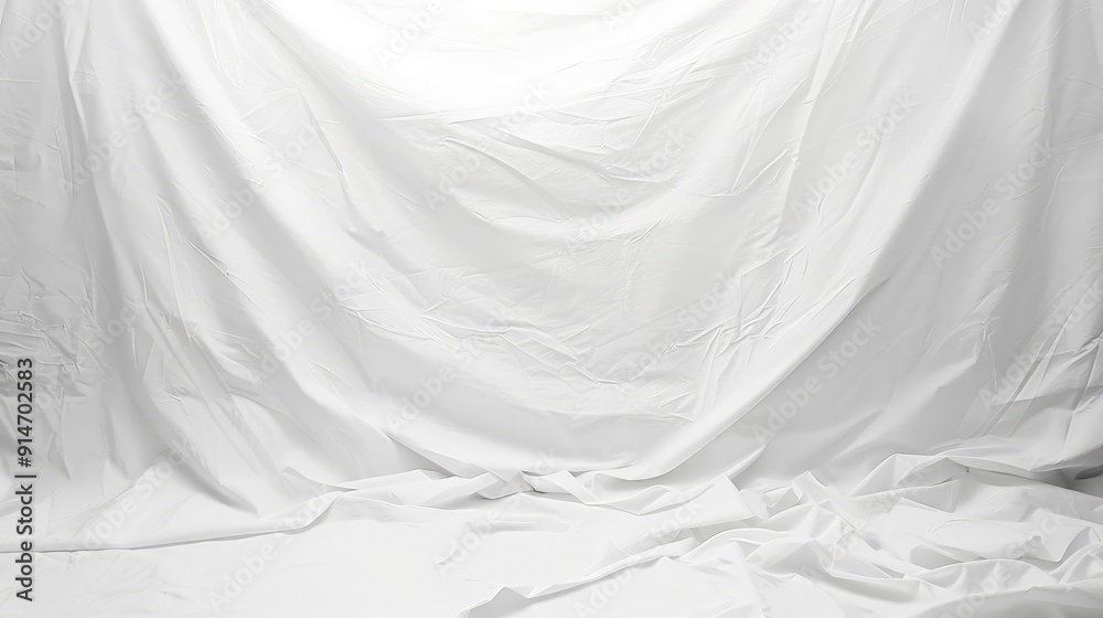 Fototapeta premium Clean white canvas background for high-resolution design projects with ample copy space.
