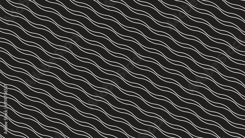 Black and white wavy seamless pattern vector image for backdrop or presentation