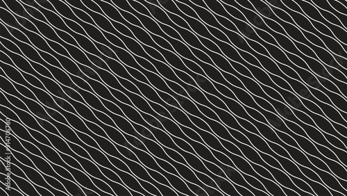 Black and white wavy seamless pattern vector image for backdrop or presentation
