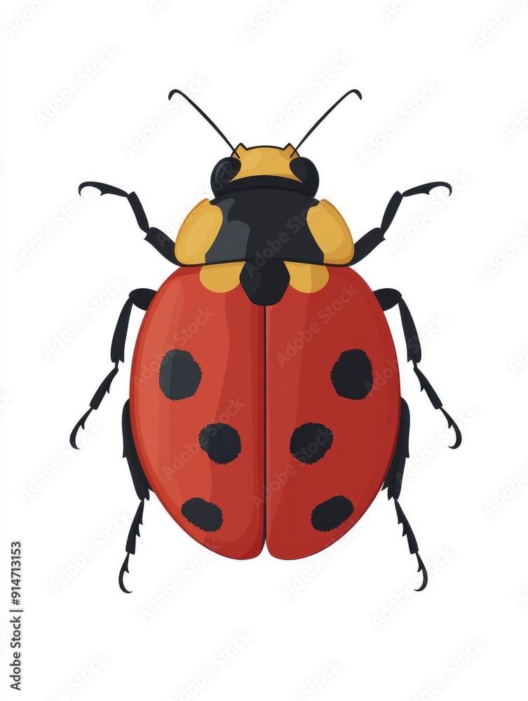 Cartoon Ladybug Illustration Cartoon Ladybug Illustration