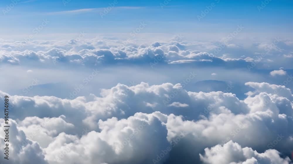 Time lapse clip of white fluffy clouds over blue sky Time lapse clip of white fluffy clouds over blue sky
