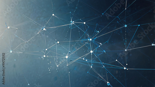 abstract background with connected lines and dots,modern technology theme