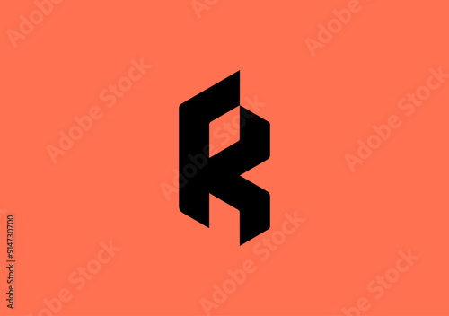 monogram logo based initial letter R K