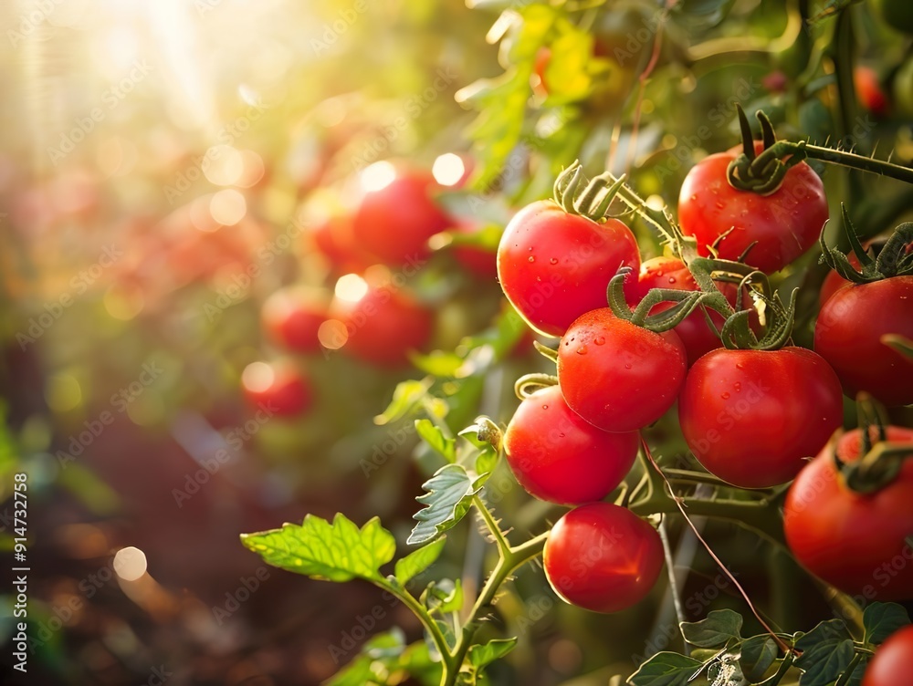 Ripe Tomatoes on the Vine Ripe Tomatoes on the Vine