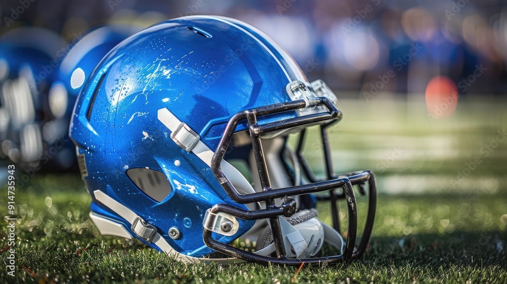 blue american football helmet
blue american football helmet