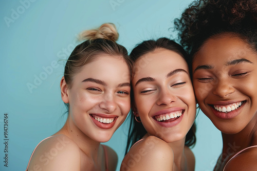 Diverse Women Smiling Together, Beauty and Joy