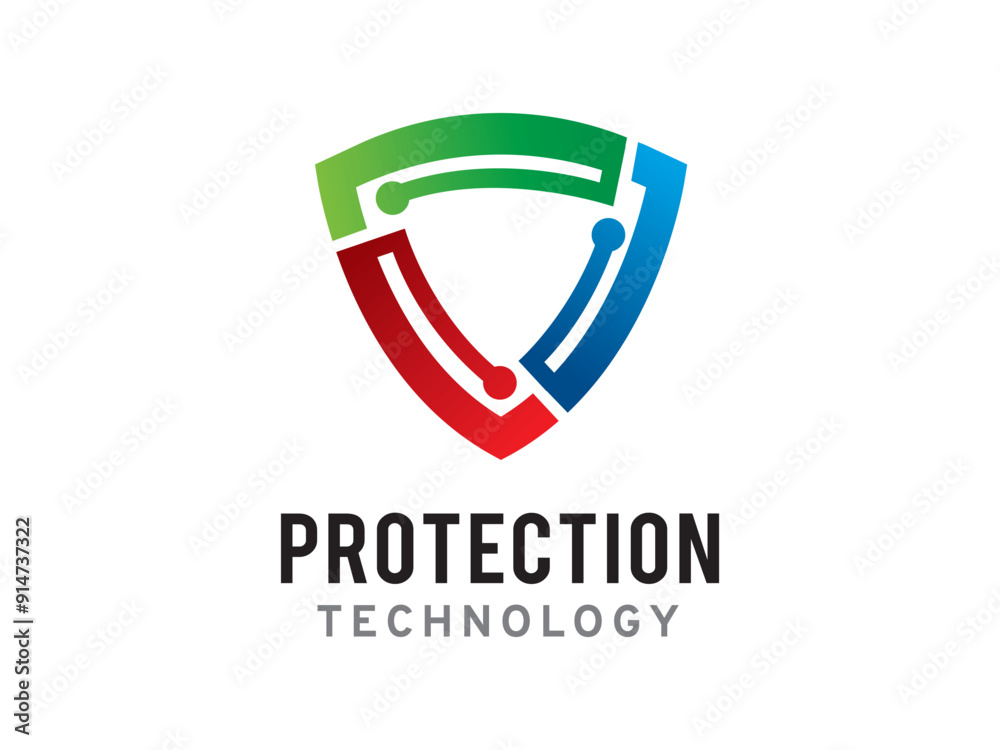 Protection technology logo symbol or icon template Protection technology logo symbol or icon template