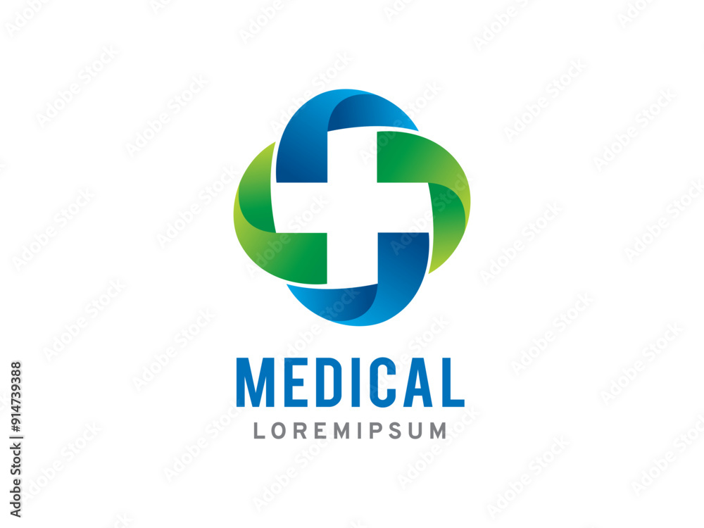 Medical logo symbol or icon template