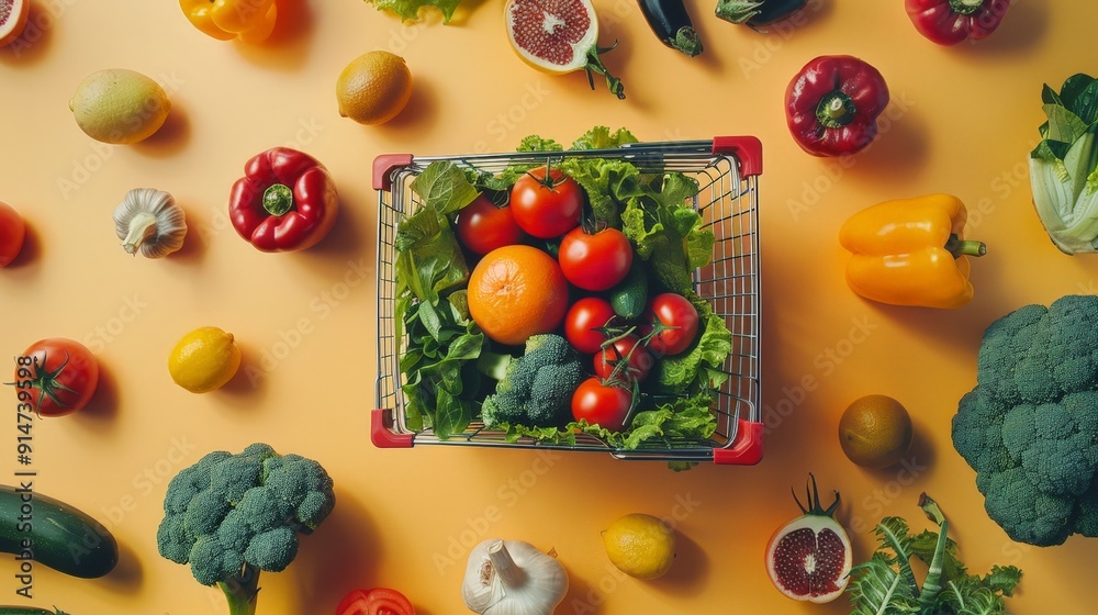 Design an advertisement for a supermarket's weekly specials, showcasing top deals, fresh produce, and popular items at discounted prices. Design an advertisement for a supermarket's weekly specials, showcasing top deals, fresh produce, and popular items at discounted prices.