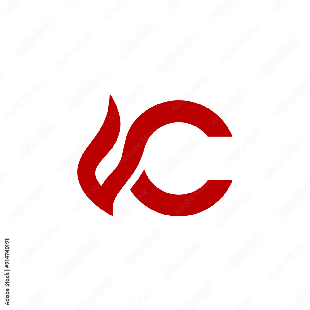 a combination of fire and initials, or letters, or alphabet, or numbers in the form of a logo and vector in red color for business purposes and others a combination of fire and initials, or letters, or alphabet, or numbers in the form of a logo and vector in red color for business purposes and others