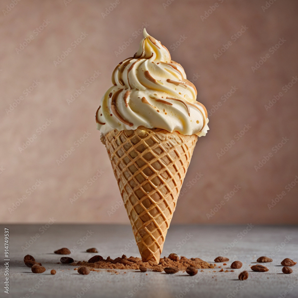 ice cream with corn in various delicious flavors and colors