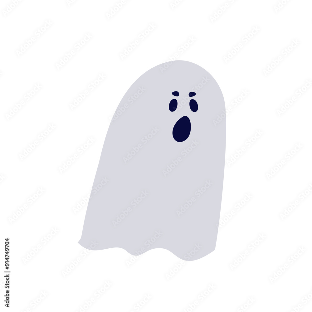 Halloween ghost silhouette vector illustration Halloween ghost silhouette vector illustration