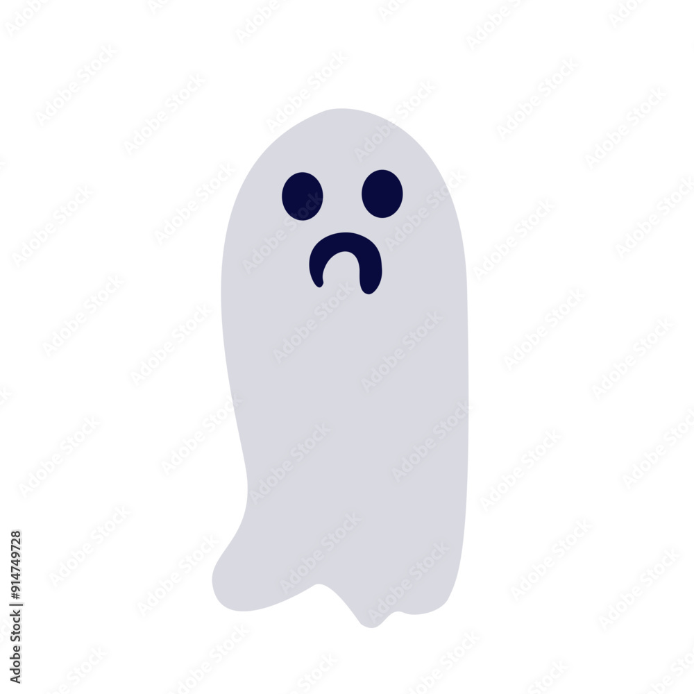 Halloween ghost silhouette vector illustration Halloween ghost silhouette vector illustration