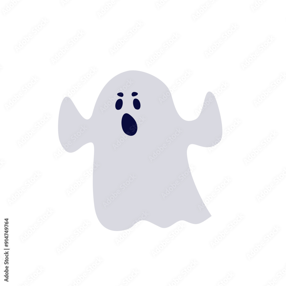 Halloween ghost silhouette vector illustration Halloween ghost silhouette vector illustration