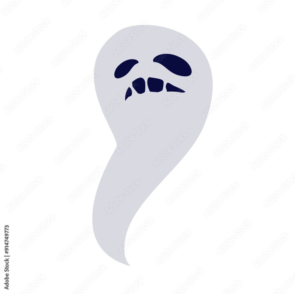 Halloween ghost silhouette vector illustration Halloween ghost silhouette vector illustration