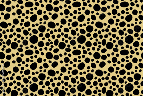 Small dash pattern. Seamless minimal dash pattern, small elements on yellow background.