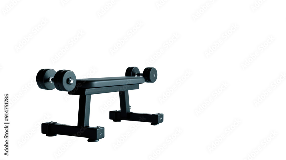 Weight bench on transparent background Weight bench on transparent background