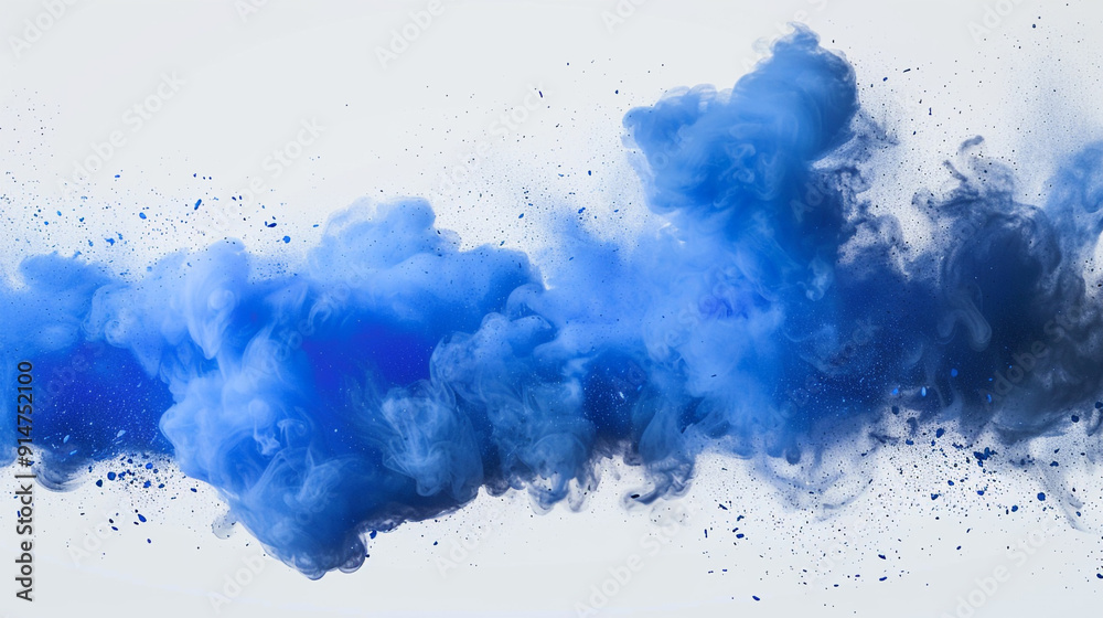 blue pigment burst isolated on transparent background blue pigment burst isolated on transparent background