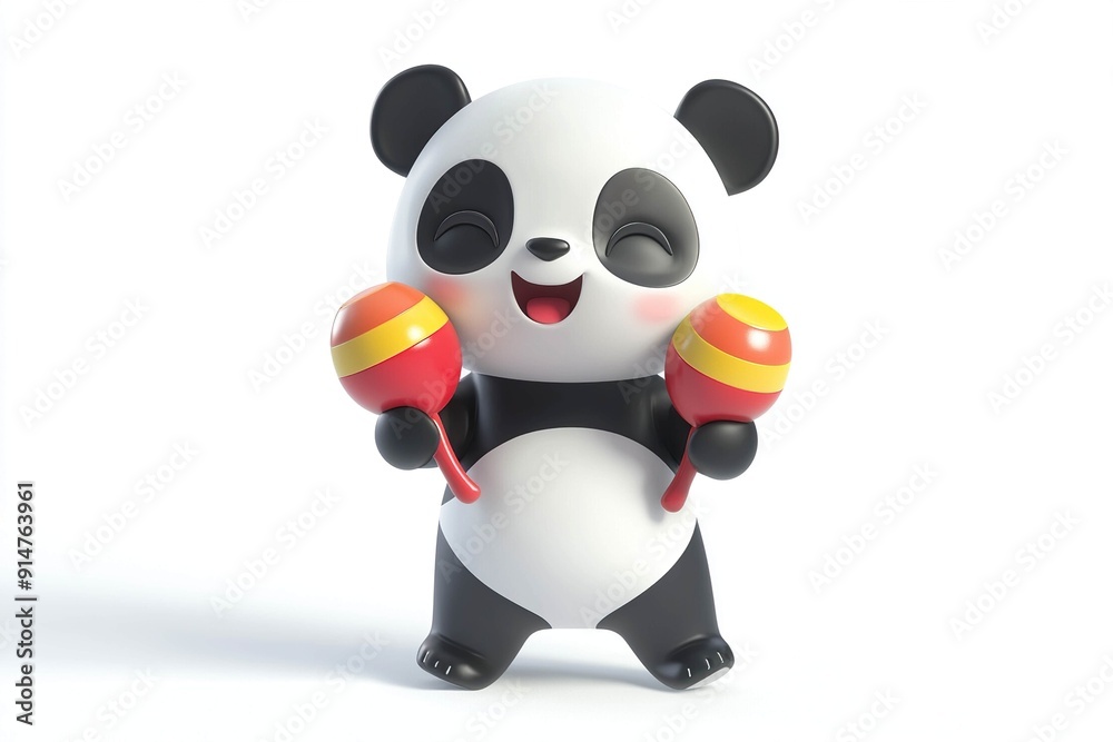 Panda with maracas Panda with maracas