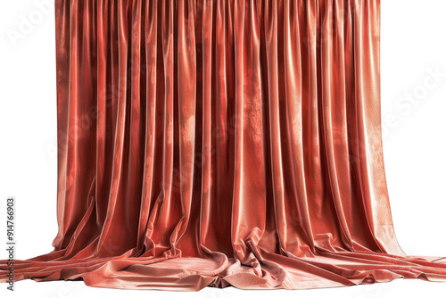 Wallpaper Mural A curtain is hanging on a white background Torontodigital.ca