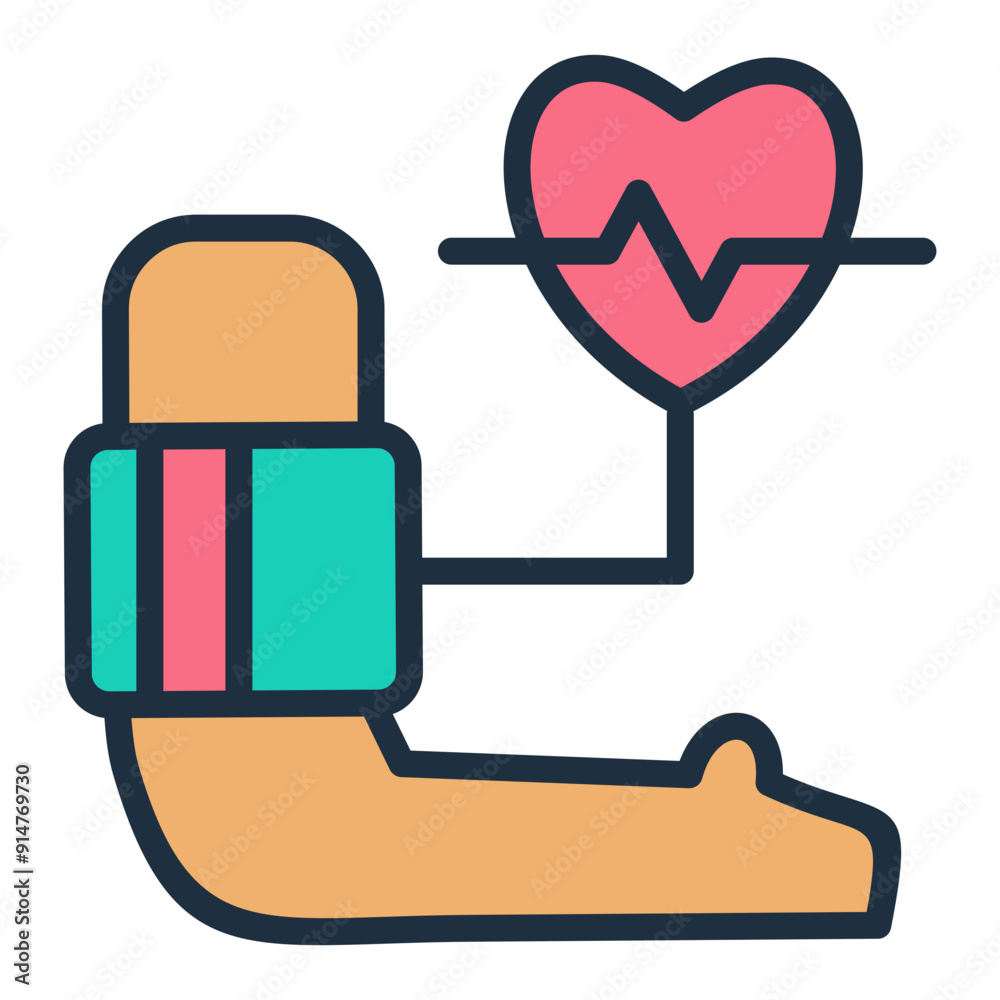 Fototapeta premium Blood Pressure Check Icon