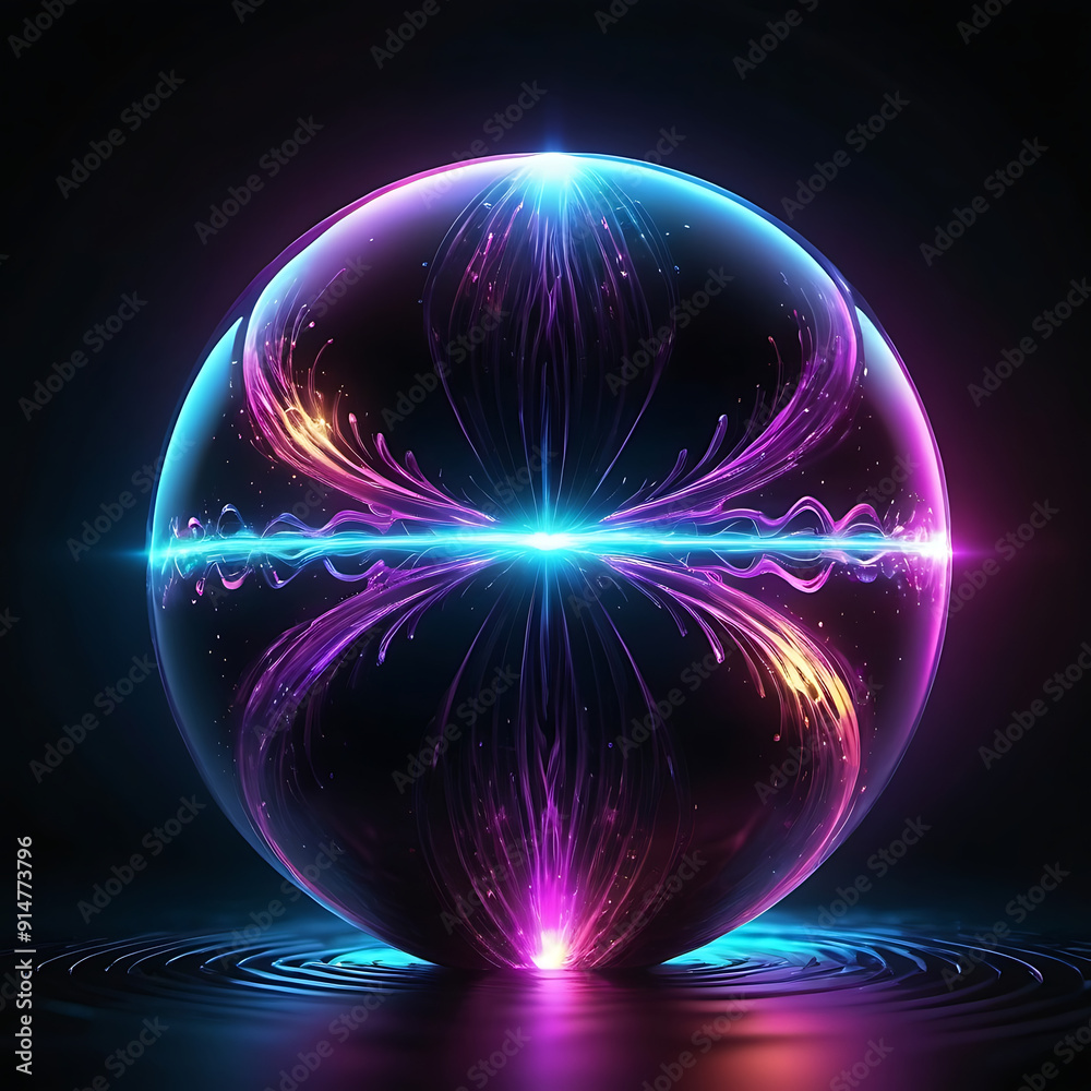 background with glowing sphere background with glowing sphere