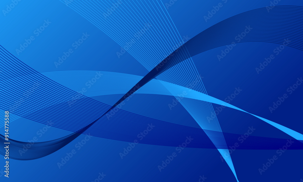 blue smooth lines wave curves on smooth gradient abstract background blue smooth lines wave curves on smooth gradient abstract background