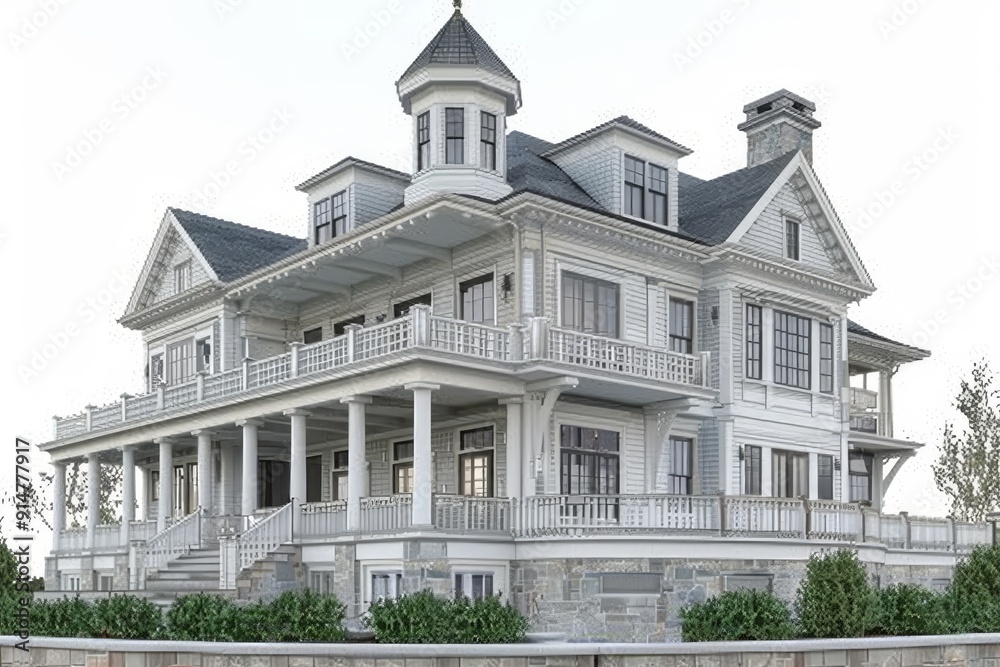 Obraz premium Majestic historic mansion with elegant grandeur perfect for luxurious estate living