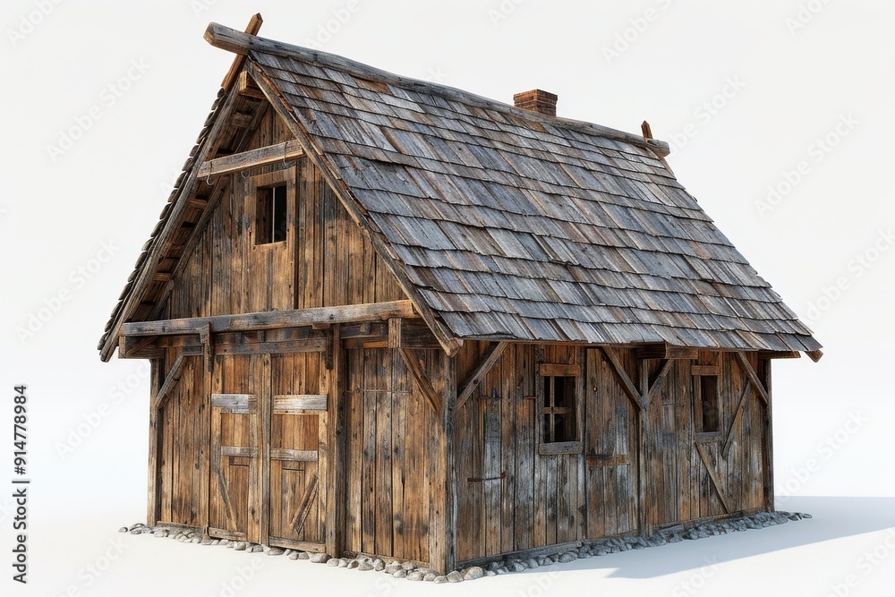 Rustic wooden cabin in a serene forest epitomizing quaint and peaceful rural living Rustic wooden cabin in a serene forest epitomizing quaint and peaceful rural living