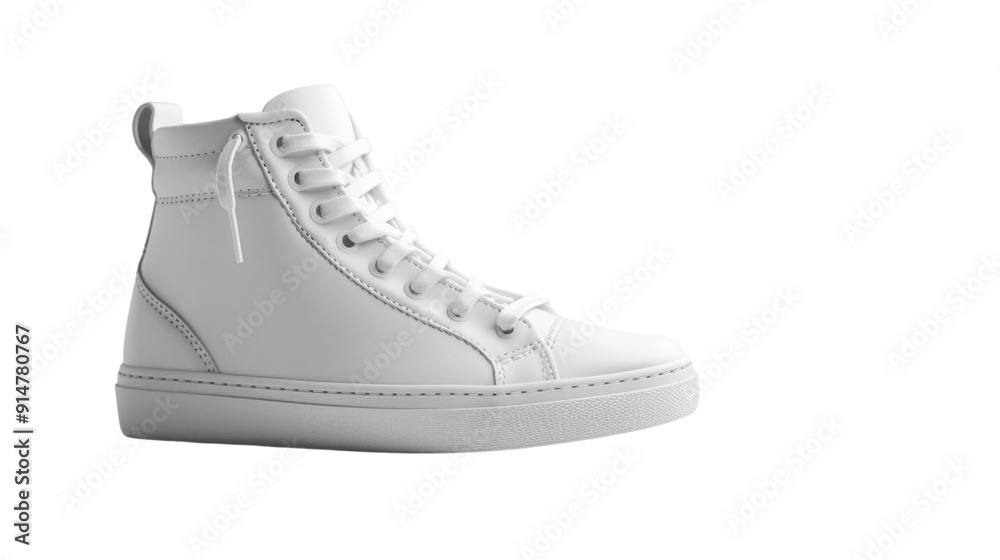 White sneakers on transparent background White sneakers on transparent background
