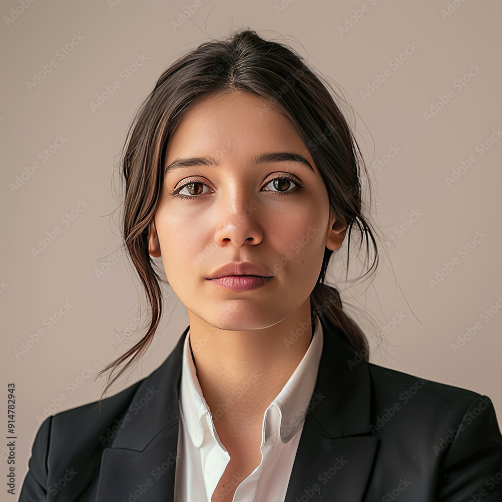Thoughtful Businesswoman in Professional Attire Thoughtful Businesswoman in Professional Attire