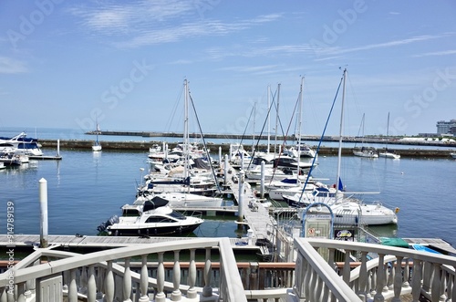 Obraz na płótnie 熱海の海 船 w salonie