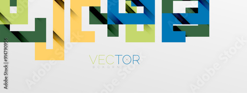 Color bend lines with shadow texture effect. Vector Illustration For Wallpaper, Banner, Background, Card, Book Illustration, landing page